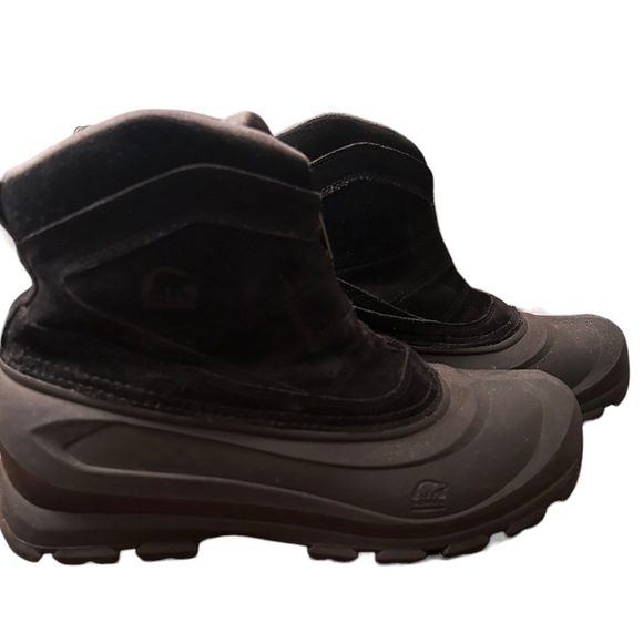 Sorel Other - Sorel Cold Mountain Zip Up Boots Black Men’s Size 9